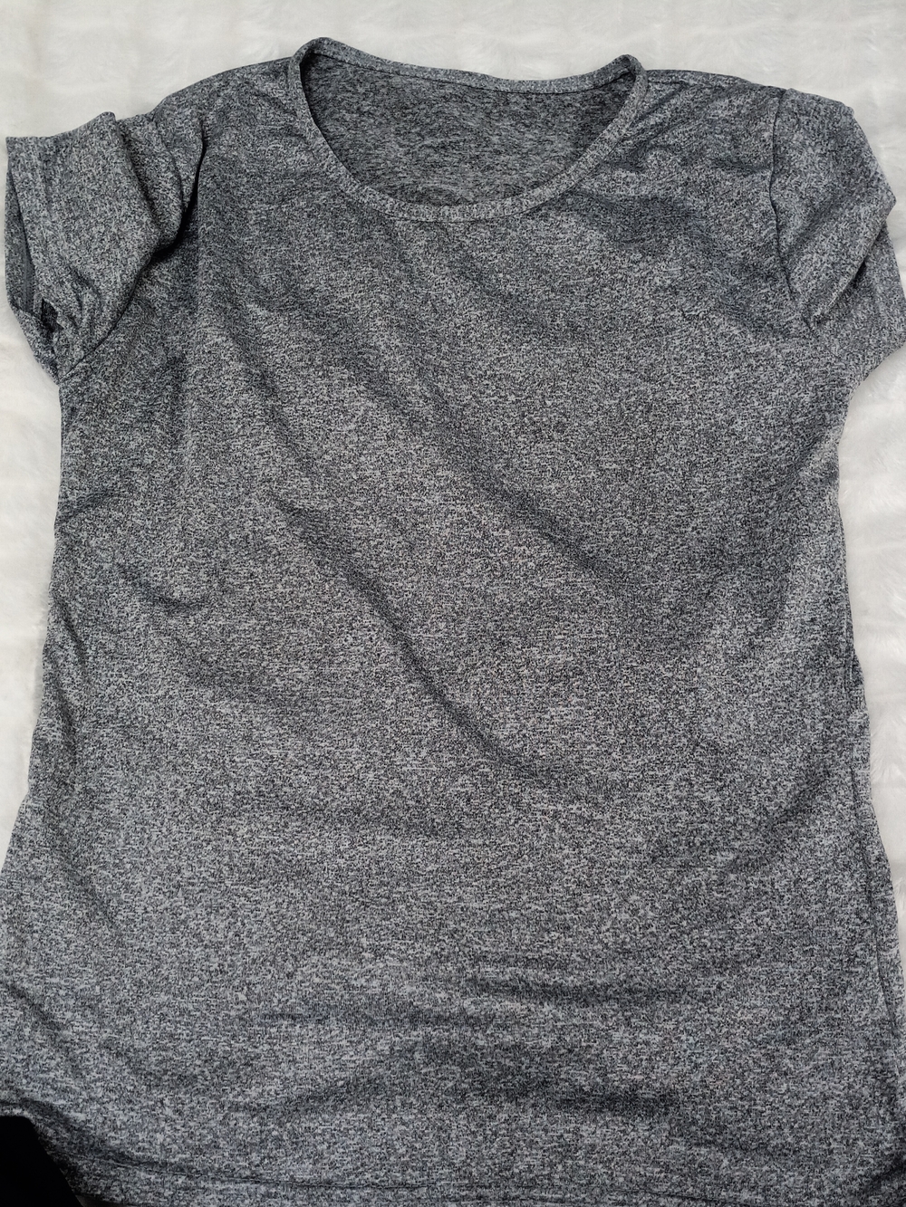 Nike Women's Heather Gray Short Sleeve Crew Tee